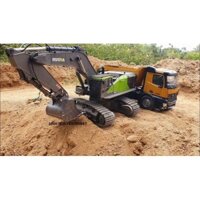 HNA593 bản 2025-2026 RC Excavator - Xe Cào Máy Xúc Đất Bản Cao Cấp - Lực Xúc Mạnh - Cơ khí trục vít