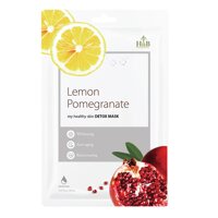 Hnb Mặtnạ Hnb My Healthy Skin Detox Lemonade&Pomegranate Dưỡng Da Chiết Xuất Lựu Đỏ & Chanh Tây 21ml/21g
