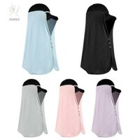 Hnkmp Cổ Bảo Vệ Mũ Mặt nạ Khăn lụa Mạng che mặt Khăn quàng cổ cho Nữ Thoáng khí Chống tia cực tím Mặt nạ chống nắng