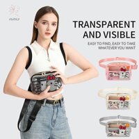 Hnkmp Kawaii KT Cat Túi Thắt Lưng Trong Suốt Hoạt Hình Dễ Thương Túi Thắt Lưng Đeo Ngang Ngực Túi Du Lịch Đi Xe Đạp Thể Thao Túi Thắt Lưng Chống Thấm Nước.