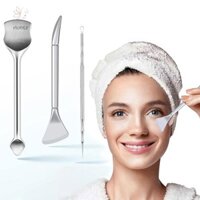 Hnkmp Thép không gỉ hai đầu chuyên nghiệp Loại bỏ mụn đầu đen Máy hút máu Bộ công cụ làm đẹp Pimple Comedone Loại bỏ cho mặt.