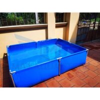 Hồ bơi lắp ghép, bể bơi cho bé, bể bơi khung kim loại. Kích thước 2x1.5x0.5M