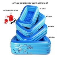 Hồ bơi phao, bể bơi mini KAW 3 Tầng, Thành Cao, Chống Trượt bao giá toàn quốc