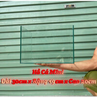 Hồ Cá , bể cá  [DÁN DẤU KEO][Mài vi tính] 30x19x20 hồ cá thủy sinh , bể cá mini để bàn kính 5 ly QC