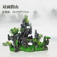 Hồ cá nhựa, đá non bộ, trang trí cây nước, cảnh quan bể cá, cảnh quan mô phỏng