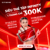 [Hồ Chí Minh] E-voucher INFINITY tập gym DÀNH CHO KHÁCH HÀNG MỚI - 1 tháng tập luyện và 02 buổi tập định hướng cùng HLV