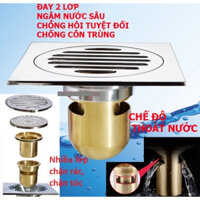 Hố ga lược rác, Phễu thoát sàn chống hôi bằng Đồng Cao Cấp, chống hôi, chống côn trùng tuyệt đối