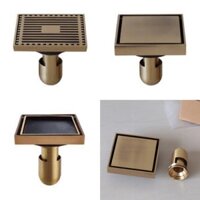 Hố ga thoát nước, phễu thoát sàn phòng tắm bằng đồng- Phễu thu sàn đặt gạch Kanly GCP10-GCP09-GCP11