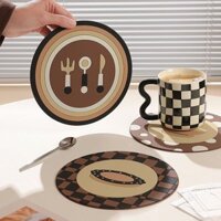 Hộ Gia Đình Bàn Ăn Cách Nhiệt Miếng Lót Cao Cấp Chịu Nhiệt Độ Cao Cốc Silicon Miếng Lót Placemat Chống Thấm Nước Chống Dầu Nồi Miếng Lót Coaster jin