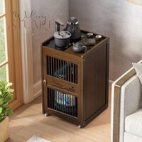 Hộ gia đình di động bàn trà đơn cửa tủ trà nước sôi sôi ấm trà nhúng tích hợp bàn cà phê văn phòng trà bên tủ