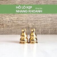 Hồ Lô Cắm Nhang Khoanh Loại Đồng Đặc Ruột Cao 2,5cm