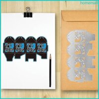 Ho Ngôi Sao Mặt Trăng Hộp Cắt Kim Loại Chết Stencil Thêu Sò DIY Album Tem Thẻ Giấy Dập Nổi Trang Trí Thủ Công