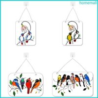 Ho Nhiều Màu Chim Trên Dây Màu Acrylic Suncatcher Cửa Sổ Trang Trí