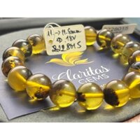 [Hổ Phách - Đã Kiểm Định] Vòng Tay Hổ Phách Thô Rêu Hạt Tròn Nhiều Size Loại Vip Cực Đẹp Có Sẵn Kiểm Định PNJ/VGC