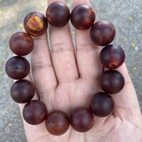 Hổ Phách Tự Nhiên Chính Hãng Hạng Nhất Màu Xám Hổ Phách Đơn Vòng Tay Cầu Nguyện Hạt Vòng Tay Chính Hãng Cao Cấp Loại Hương Thơm20240820