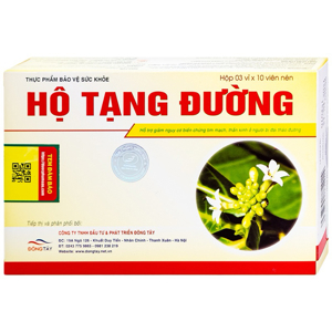 Hộ Tạng Đường - hỗ trợ điều trị tiểu đường, hộp 30 viên