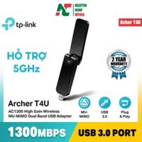 (Hỗ Trợ 5GHz) USB Thu Wifi Băng Tần Kép TP-Link Archer T4U AC1300 - Hàng Chính Hãng