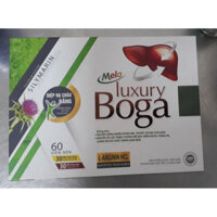 Hỗ trợ bổ gan, giải độc gan Mela luxury Boga hộp 60 viên nén