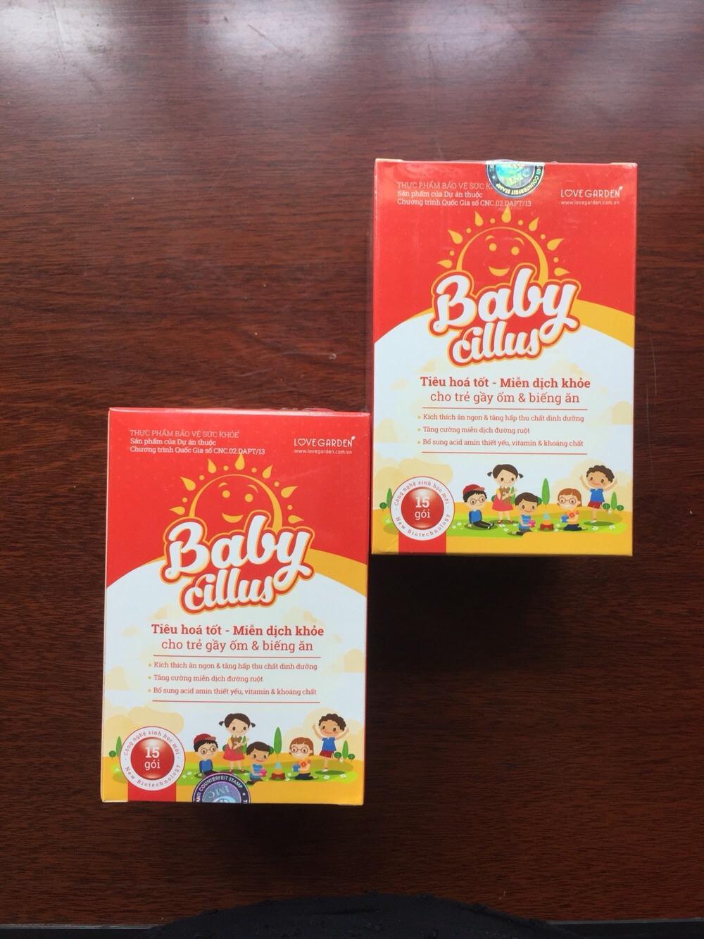 Hỗ trợ đề kháng khỏe trẻ ăn ngon cốm Babycillus