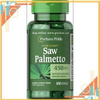 Hỗ trợ đường tiết niệu và tuyến tiền liệt Saw Palmetto 450 mg 100v Puritan’s Pride