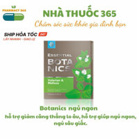 [Hỗ trợ giấc ngủ] Thực phẩm bảo vệ sức khỏe Essential Botanics Valerian & Melissa – 30 viên – Date T3/2023