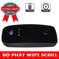 Hỗ Trợ Internet Siêu Căng - Ổn Định , Cục Wifi Mini Dùng Sim Đa Mạng SC801