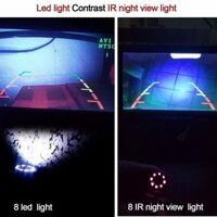 [Hỗ Trợ Lắp Đặt Tại Hà Nội] - Camera lùi hồng ngoại 8 LED chuyên ban đêm, Siêu nét,chống nước - TẶNG KHĂN LAU XE CAO CẤP