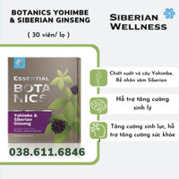 [Hỗ trợ nam giới] Thực phẩm bảo vệ sức khỏe Essential Botanics Yohimbe & Siberian ginseng – 30 viên/hộp