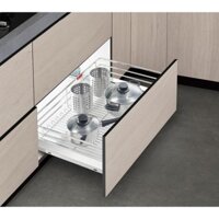 [Hỗ trợ Ship] Kệ úp xoong nồi, giá để xoong nồi FULCO inox 304 cao cấp kèm ray âm giảm chấn -Inox kitchen