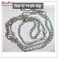 ✕✷♟Hỗ trợ Ship- Xích mèo inox sợi to, dài 1,6m