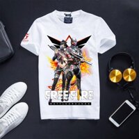 [Hỗ Trợ Ship]Áo Thun Free Fire Màu Trắng Cotton Cực Đẹp - Thẻ Vô Cực Mùa 20