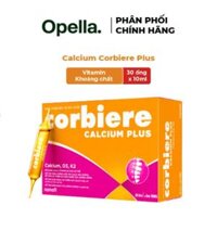 Hỗ trợ tăng cường hấp thu Canxi cho xương chắc khỏe Corbiere Calcium Plus Sanofi (Hộp/30 ống/10ml)