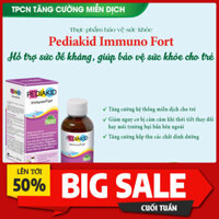 Hỗ trợ tăng sức đề kháng Pediakid Immuno Fort (Hộp 1 lọ siro 125ml) (DHT Pharma)