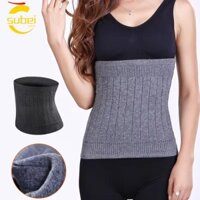 Hỗ trợ thắt lưng len SUBEI, Giữ ấm màu đen xám Thắt lưng Cashmere, Bông thoáng khí thoải mái Công cụ an toàn thể thao Cashmere Unisex