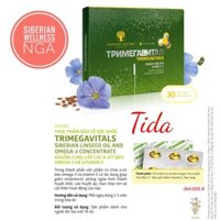 Hỗ Trợ Tim Mạch, Cải Thiện Não - Trimegavitals. Siberian linseed oil and omega-3 concentrate - Siberian Wellness - NGA