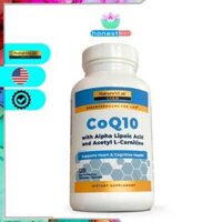 Hỗ trợ tim mạch Nature's Lab CoQ10 + Alpha Lipoic Acid + Acetyl L-Carnitine HCl 120 viên