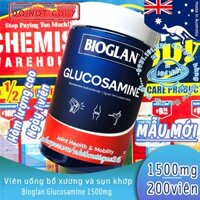 Hỗ trợ xương khớp Bioglan Glucosamine 1500mg 🏅 200 viên 🏅 Ngày 1 viên 🏅 Chuẩn Chemist Warehouse 🏅