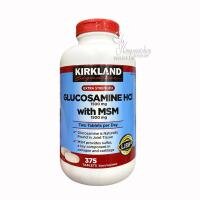 Hỗ trợ xương khớp Glucosamine 375 Viên HCL 1500mg Kirkland Của Mỹ mẫu mới