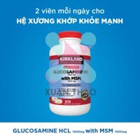 Hỗ trợ xương khớp Glucosamine 375 Viên HCL 1500mg Kirkland Của Mỹ