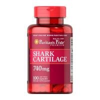 Hỗ trợ xương khớp Sụn Vi Cá Puritan's Pride Shark Cartilage 740mg 100 Viên