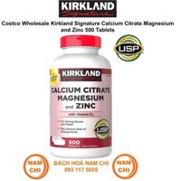 Hỗ Trợ Xương Khớp Viên Uống Kirkland Calcium Citrate Magnesium And Zinc 500 Viên Của Mỹ