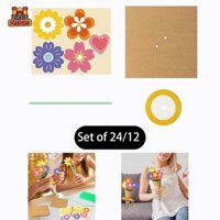 Hoa Bó Hoa Thủ Công Bộ Mẹ Lễ Tạ Ơn Cho Trẻ Em Học Quà Tặng Nhà DIY Hoa Bó Hoa Giấy Thủ Công Làm Bó Hoa Của Riêng Bạn