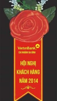 Giá hoa cài áo đại biểu