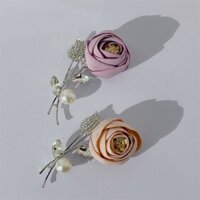 Hoa cài áo lụa đá hoa nụ 105