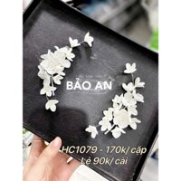 Hoa cài tóc cô dâu hoa trắng HC1079