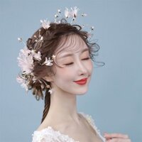 Hoa Cài Tóc Voan Đính Hạt Cườm 120 Số 9