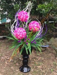 Hoa cẩm tú cầu hồng trắng - Mã HPL 180