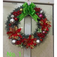 Hoa cao cấp - Vòng nguyệt quế noel trang trí nhà cửa