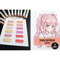 [Họa cụ Tý Chuột] Bộ Marker set da 12 màu