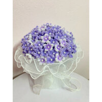 Hoa cưới cầm tay cô dâu, hoa kỉ yếu bằng kẽm nhung